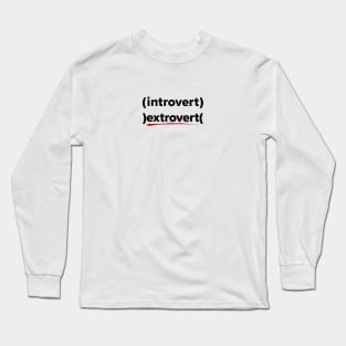 Extrovert Introvert Long Sleeve T-Shirt